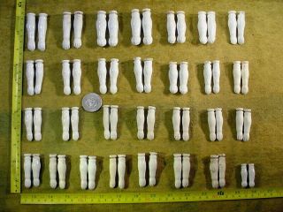 58 X Excavated Vintage Victorian Bisque Binding Doll Arms All Pairs Age 1860