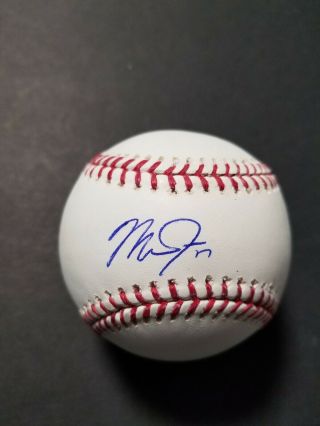 Mike Trout Autographed Signed Oml Baseball Angel 