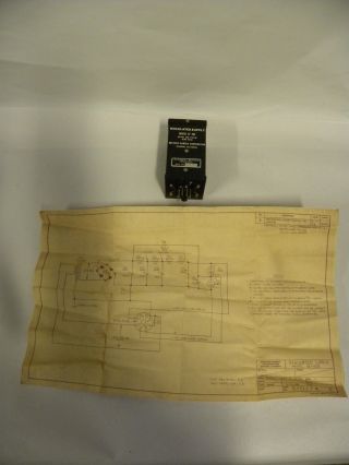 Vintage Dressen - Barnes Electronics Model 12 - 103 Regulated Power Supply (a8)