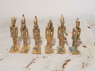 Rare Antique Ancient Egyptian 6 Statues Gods Sekhmet Horus Toth Amun 1279–1213bc