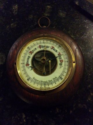 Vintage Barometer Made In Germany