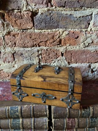 Antique 19th Century Victorian Gothic Jewellery Box Work