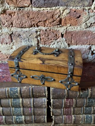Antique 19th Century Victorian Gothic Jewellery Box Work 2