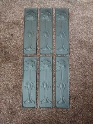Art Nouveau Door Finger Plates (x6)  Postage
