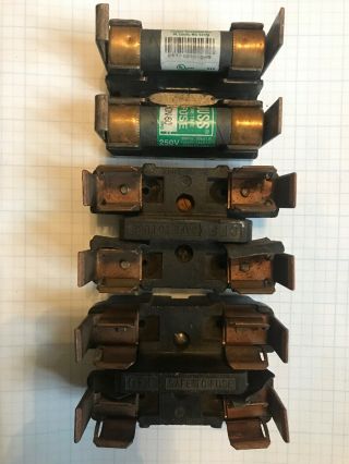 Vintage Fuse Blocks; Pull Out Buss Fuse Type