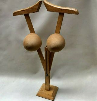 Vintage French Solid Wood Shop Display Stand,  Adjustable Height For Jewellery