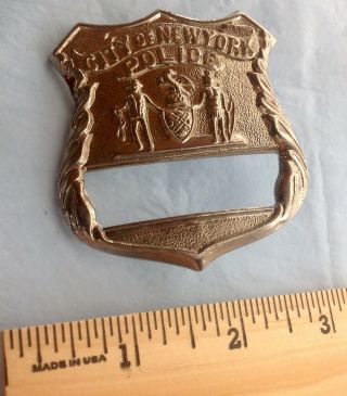 City Of York Police Hat Badge No Numbers 2.  5 Inch Obsolete Vintage