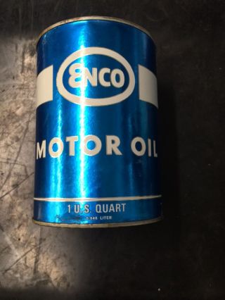 Enco Vintage Motor Oil 1 Quart Sae 40
