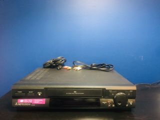 Mitsubishi Hs - U500 Vhs Player Recorder W/ Composite Cable - Great Vintage