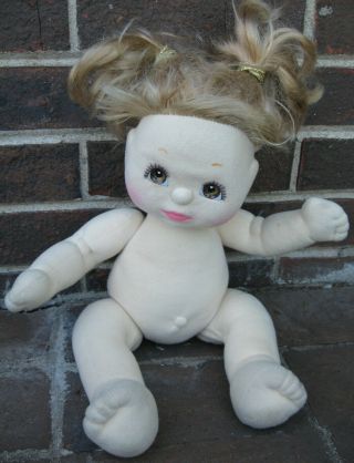 Mattel My Child Doll Strawberry Blonde Baby Girl Hazel Eyes Jointed 80s Vtg Toy