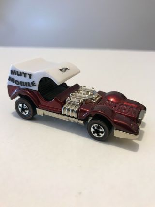 1970 Hot Wheels Vintage Dark Red Mutt Mobile Die - Cast Car Red Line Reissue