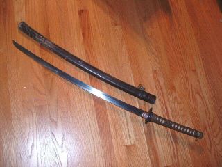 S005 Japanese Samurai Sword: Ija Imperial Army Gunto Hankei 68.  7 Cm