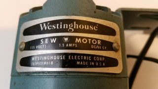 Westinghouse Electric Motor Sew For Vintage Sewing Machine 107P931H01 - B 2