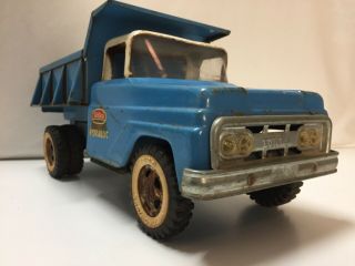 Rare Vintage 1964 Tonka Hydraulic Dump Truck No.  520 Blue