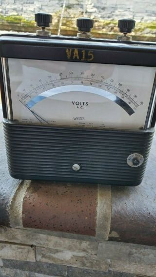 Vintage Weston Volts Ac Voltmeter 0 - 300 Volts Model 904