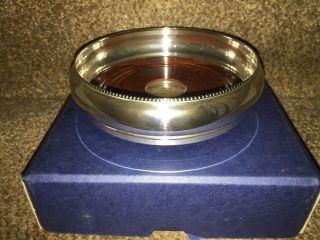Solid Silver Wine Coaster (broadway & Co) Boxed