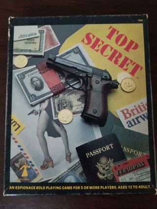 Tsr Top Secret Vintage Espionage Rpg W/ Extra Modules 1980