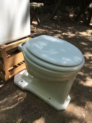 Antique Vintage 1930 ' s Standard Modernus Toilet - Bowl,  Tank & Lid 2