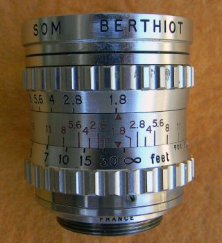 Vintage Lytar Som Berthiot 25mm F1.  8 C Mount Lens Bolex 16mm Movie Camera