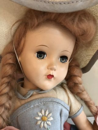Vintage Hard Plastic 1950’s Arranbee Doll Marked R & B On Her Head