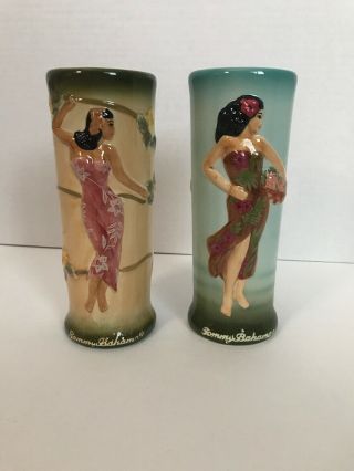 Set Of 2 Tommy Bahama Vintage Women Tiki Mugs