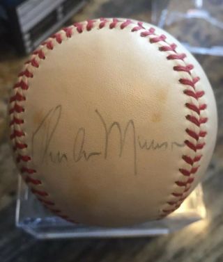 1977 Thurman Munson & Jimmy Wynn Signed Autographed American League Baseball Jsa