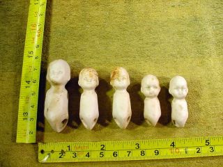 5 X Excavated Vintage Victorian Bisque Rose Doll Body Age 1890 Hertwig A 13527