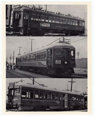 Los Angeles Pacific Electric Trolley Railroad Trains Photograph 8 By 10 Inch