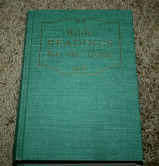 Vintage Bible Readings For The Home Hardcover Book 1951 Review & Herald Sda