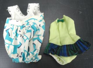 2 Vintage Vogue Doll Outfits,  - 1 Jumper & 1 Body Blouse