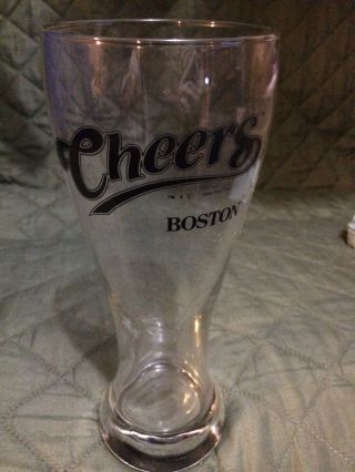 Vintage Cheers Boston 1993 Glass Tall One Weizen Wheat Beer