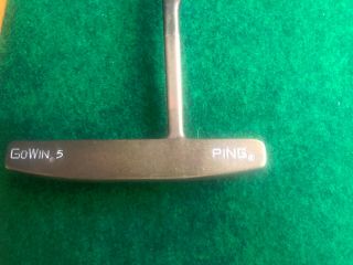 Vintage Ping Gowin 5 Putter Manganese Bronze 35 " W/original Ping Grip.