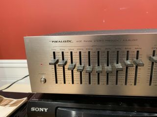 Vintage Realistic 10 Band Stereo Graphic Equalizer Model 31 - 2000 Exc Cond 3