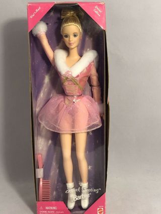 1998 Mattel Jewel Skating Barbie Doll Special Edition Ice Skates 23239