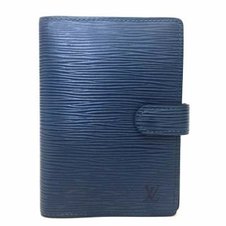 Authentic Louis Vuitton Epi Agenda Pm Blue Leather Notebook Cover /dd35