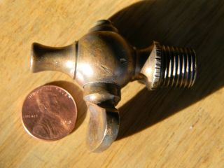 Vintage Antique Solid Brass Blow Off Petcock Valve - 1/4” Male Npt Steampunk