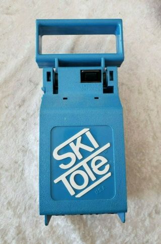 Vintage Ski Tote Blue - Transport System For Winter Skis & Poles