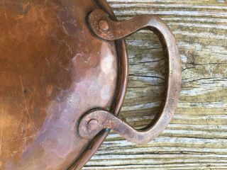 GUSTAV STICKLEY Signed hammered copper tray No.  355,  cond. 2