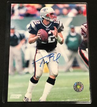 Tom Brady Signed 8x10 Photo Patriots Field Of Dreams Auto Autograph