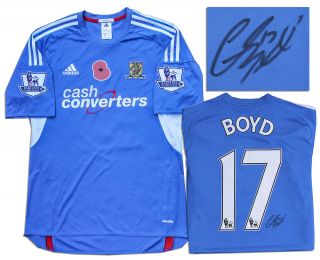 George Boyd Hull City Match Worn Football Shirt Signed