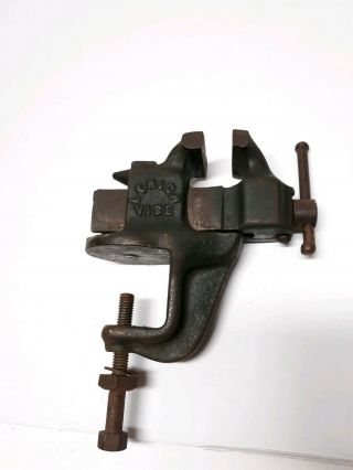 Vintage Small Bench Vise With Anvil Jewelers Machinists Gunsmith Tool