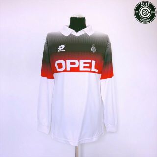 Ac Milan Lotto Vintage Retro Football Training Shirt 1995/96 (l) Maldini Baggio