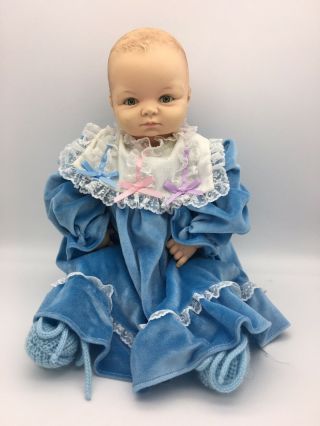 Vintage Cameo Miss Peep Baby Doll Newborn Hinged Arms Legs Soft Vinyl 18 " 1
