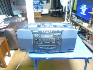 Sharp,  Vintage,  Wq Ch800 5 Cd Changer Boombox Radio/tape Deck Wow