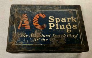 Vintage Tin Ac Spark Plugs The Standard Spark Plug Of The World