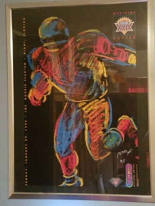 Bowl Xxix: Signed Peter Max Poster - Limited Edition