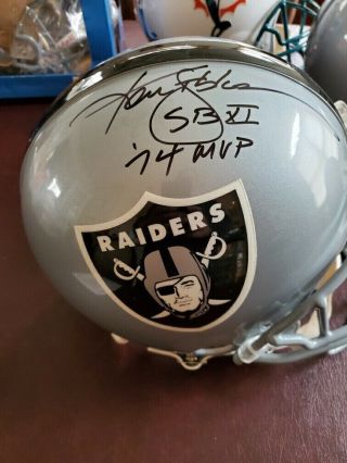 Ken Stabler Autographed Signed Oakland Raiders F/s Helmet Radtke