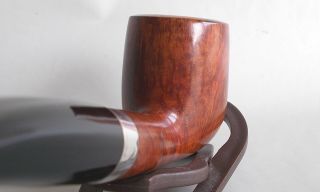 SAVINELLI PRODUCT LINEA ARTISAN HALF BENT STERLING SILVER SMOOTH BRIAR PIPE 3