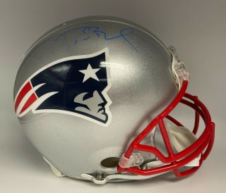 Tom Brady Signed Full Size Patriots Proline Helmet Autographed Auto Tristar