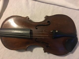 Old Antique Vintage Full Size Violin With Case And Accessories 2